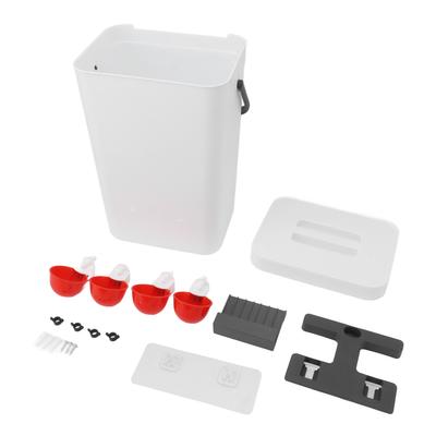 Bebedero y Comedero Automático para Pollos de Gran Capacidad Set 12 Litros Portátil Automático para Aves de Corral