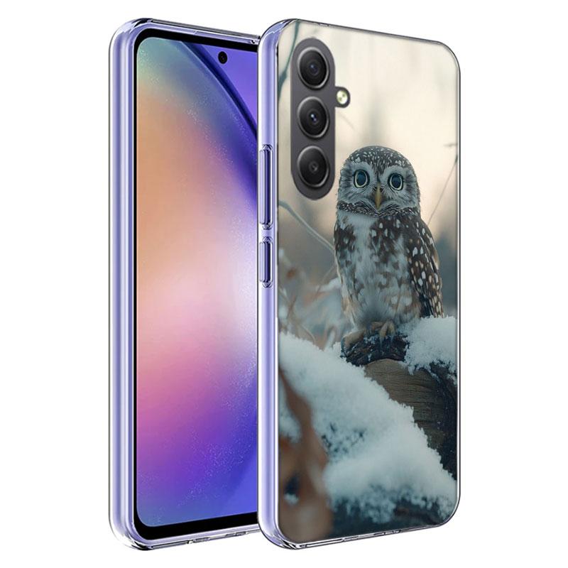 Owl In Winter Phone Case for Samsung A16 A26 A36 A56 A17 A37 A57 A07 A06 A02S A03 A04S A05S Galaxy Note 20 10 A50S A71 A51 A31 A