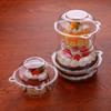 100Pcs Cupcake Box Plastic Clear Cupcake Container with Secure Flip-Top Seal Easy Open Close Stackable Dessert Holder
