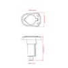 Boat Navigation Light Anchor All Round LED Lamp 2 Nautical Mile Visibility Stern Light 600mm 12V ANHEART Marine Accessories