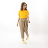 Champion Long Pants for Slash Pockets on Both Embroidered Beige Kids, 100% Cotton, Sides, Logo, Basic, CK-Z202,