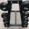 Fixed Weight Rubber-Coated Barbell Set