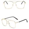 Blue Light Clear Lenses Glasses Blocking Glasses Metal Frame Spectacles Eyewear Optical Glasses