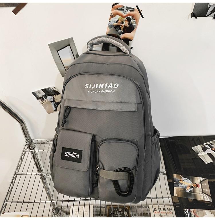 Junior high school student schoolbag large capacity ing backpack college student girl backpack fashion