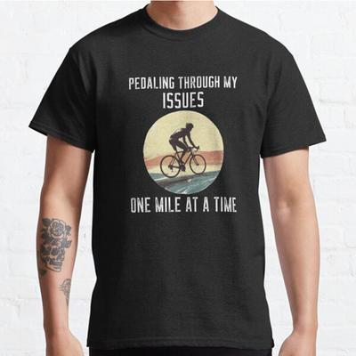 Übergröße S-3XL Trete durch meine Probleme Gedrucktes T-Shirt Herren Tops Mode Kleidung T-Shirts