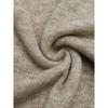 Women Half Turtleneck Color Block Long Sleeve Knitted Loose Pullover Sweater Casual Bottoming Top