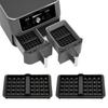 Set of 2 Silicone Waffle Molds Set Nonstick Baking Pan with Small Handle Silicone Baking Tray for Air Fryers and Oven