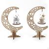 Eid Mubarak Wooden Ornament Art Craft for Room Dining Table Festival