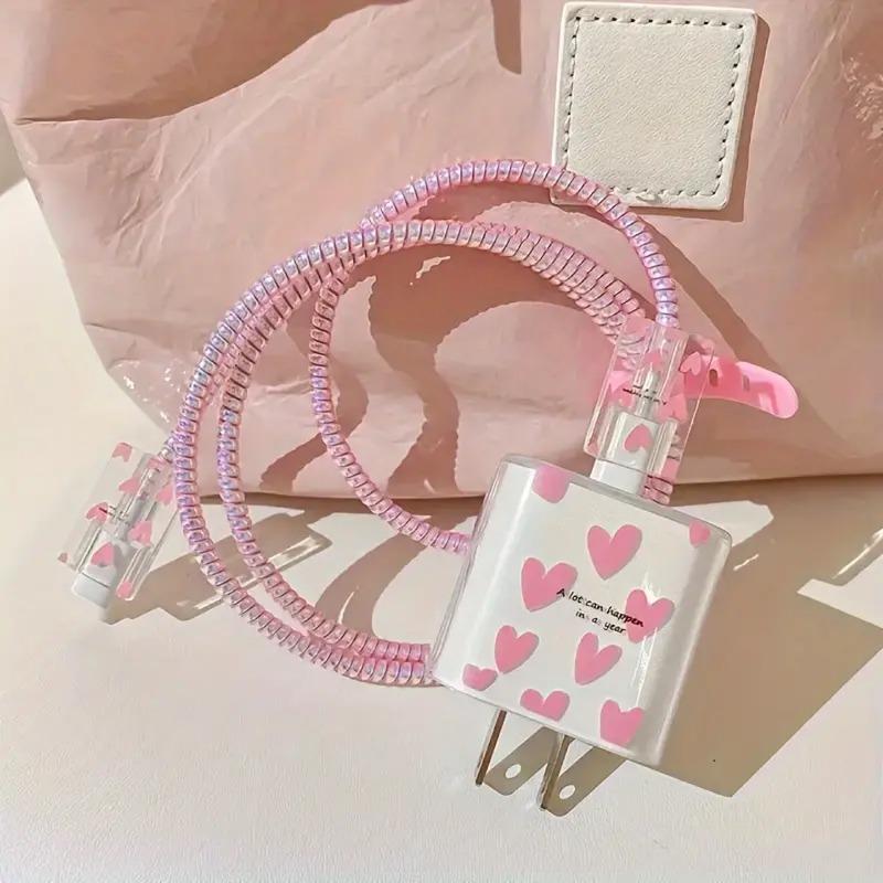 5 Pcs Charger Protective Case Cable Protector For iPhone 18W/20W Fast Charging Cable Data Anti-break Charger Protective Rope