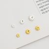 S925 Silver Gold-Plated Round Bead Spacer for DIY Bracelets and Jewelry Accessories