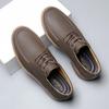 Fashion Top Luxury Outdoor Men Shoe Fashion Genuine Leather Vintage Business Shoes Larger Size38-48 Casual Leather Antiskid Walking Shoe