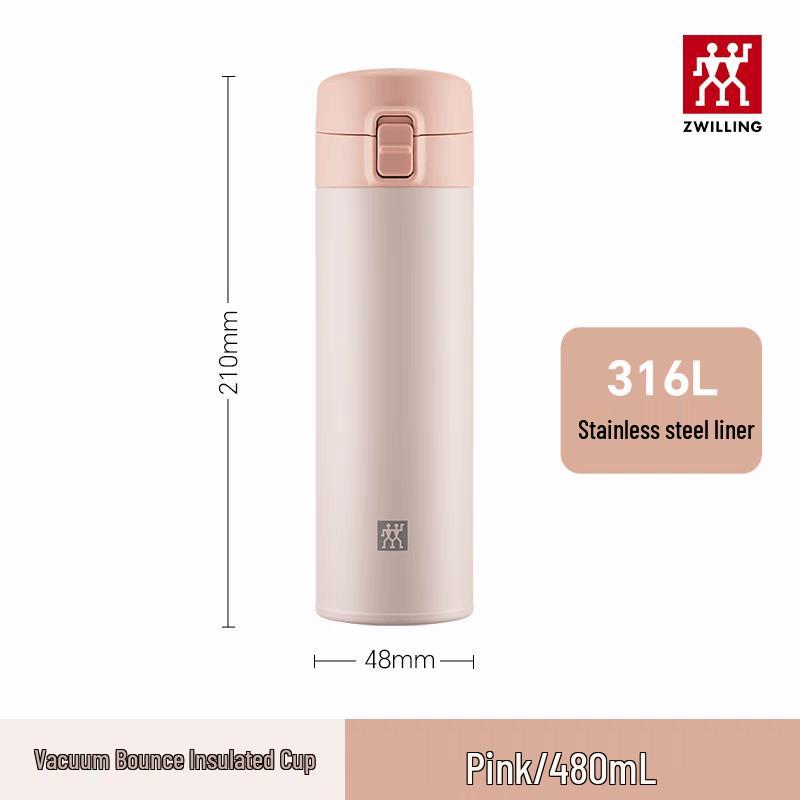 ZWILLING Enjoy Series Vacuum Insulated Pop-Up Travel Mug