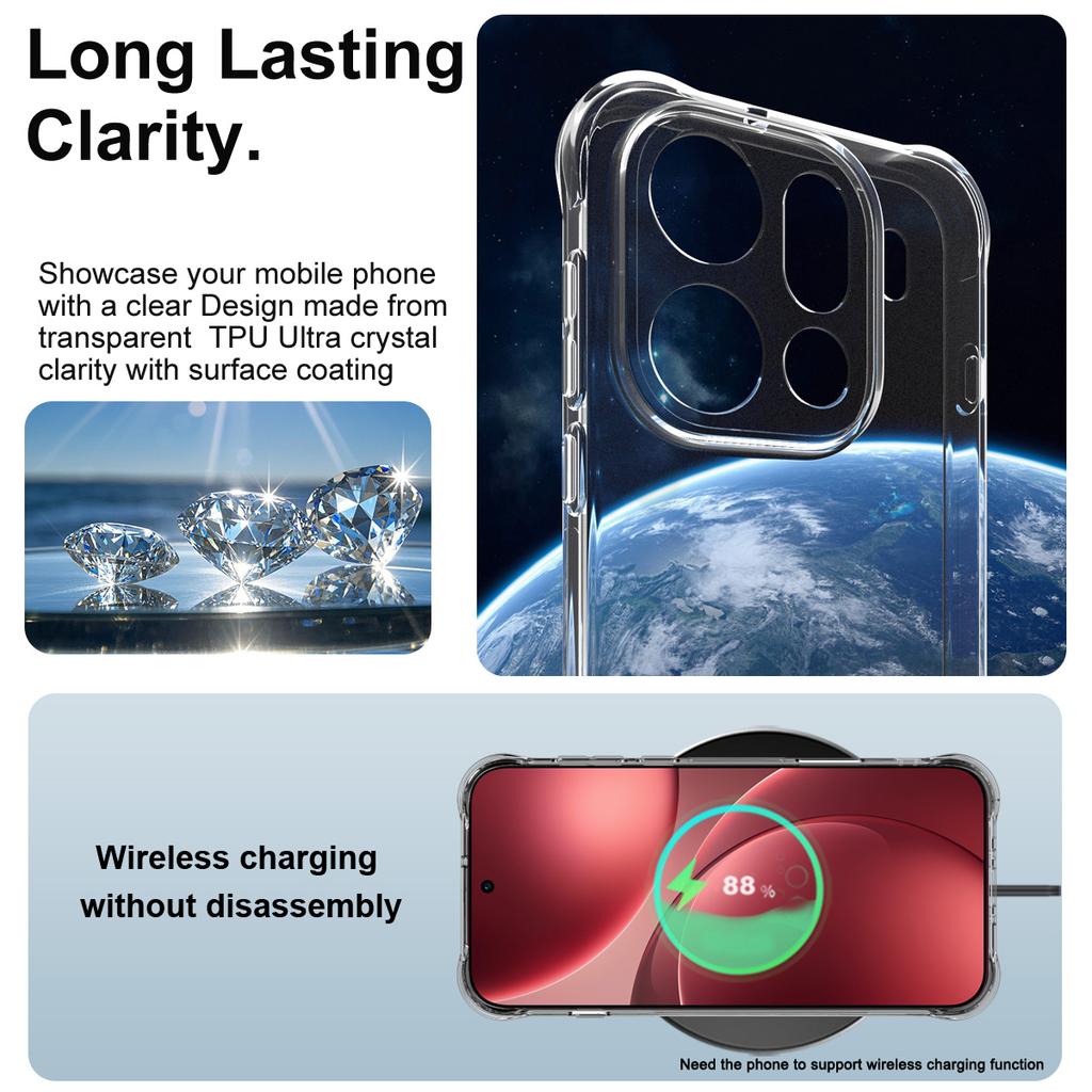 For OPPO Find X9 Pro 5G Phone Case IMAK Shock-resistant Soft Case