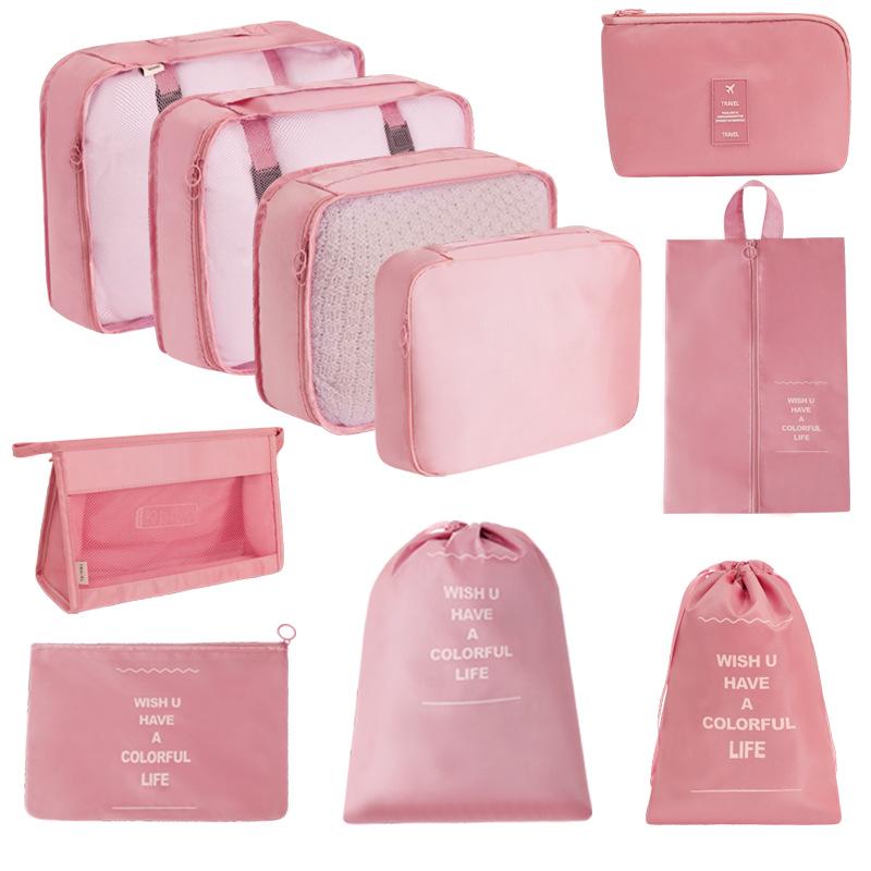 7-Piece Travel Storage Bag Set for Clothing and Luggage Organization