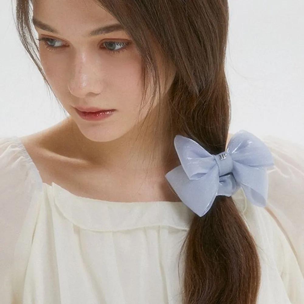 Marie Ribbon Scrunchie JP-24-416S black