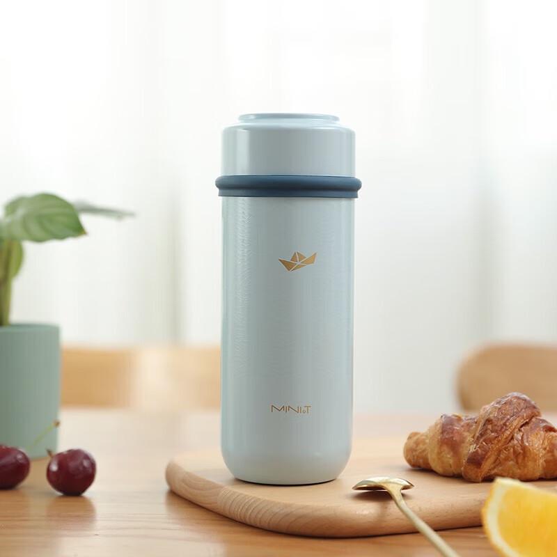 K.S. Cloud Ceramic Vacuum Thermos Bottle