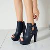 Peep Toe Sandals Women Fashion Rivet Platform Women Shoes Summer Autumn Ankle Boots Sandals Female Shoes Plus Size 43 WSH5342