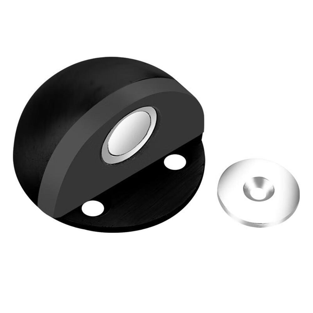 Stainless Steel Rubber Magnetic Door Stopper Punch-free Sticker Concealed Door Holder Floor-mounted Nail-free Doorstop