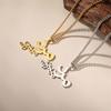  Persian Poem Women Life Freedom Pendant Necklace Stainless Steel Farsi Necklaces for Women Vintage Ethnic Jewelry Gifts