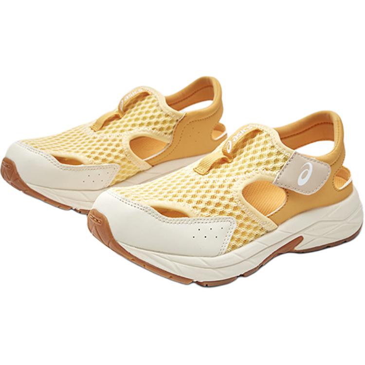 Asics Kids Contend Series Synthetic Leather Fabric Summer SC PS Comfortable Soft Low-Top Sandals Kids sandals Orange 1014A372-750