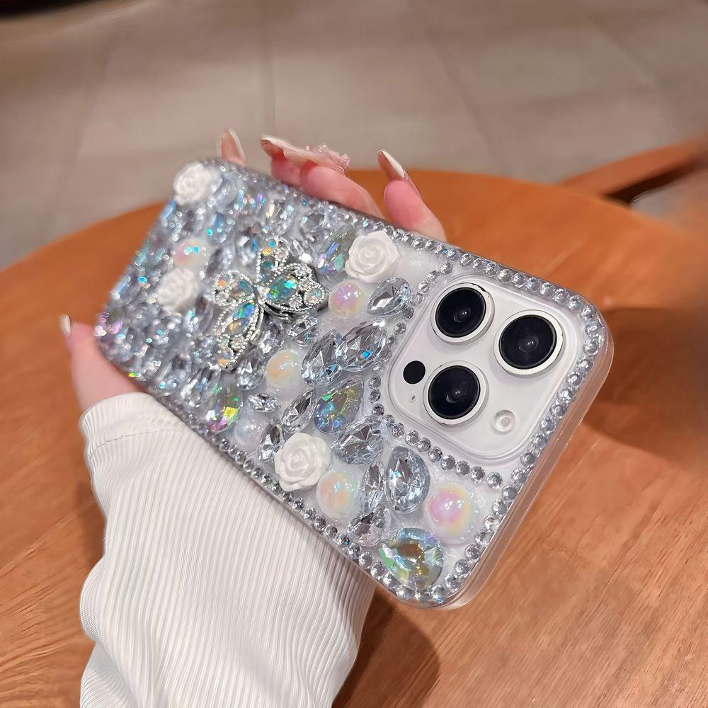 Glitter Bling Crystal Rhinestone Butterfly Phone Case For XiaoMi 15 Ultra 14 Pro 14T 14A Plus 13 Lite 13T 12 12T 12S 12X 5G Cover Gift girl