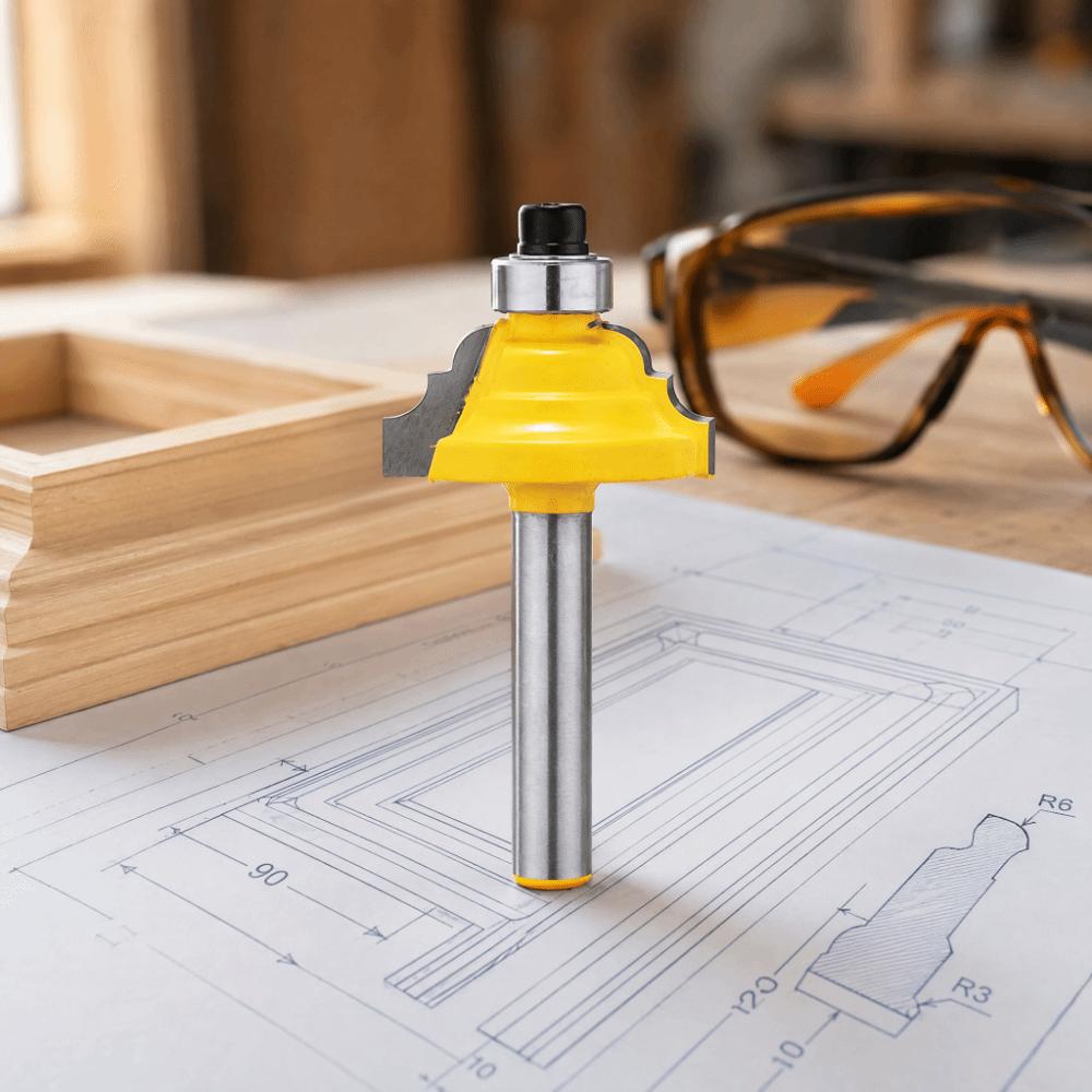 1/4 Inch Shank Edge Forming Router Bit 1-1/4 Inch Width Bead Molding Router Bit Trim Work