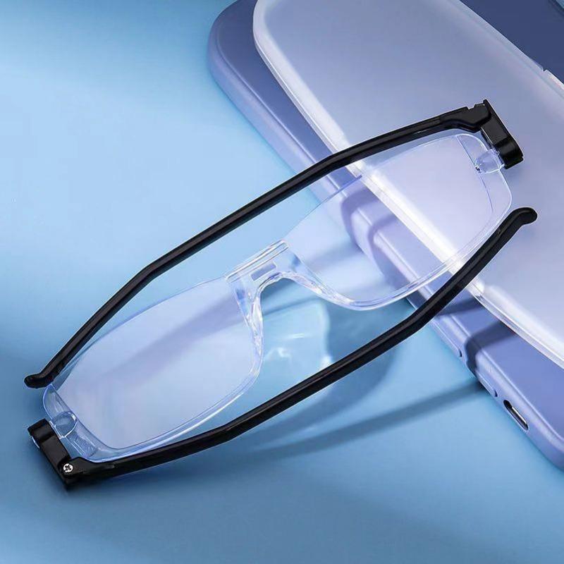 New Folding Reading Glasses  360 °Rotating Lightweight Presbyopic Eyewear Comfortable Women Foldable Reading Eyeglass Mirror Leg