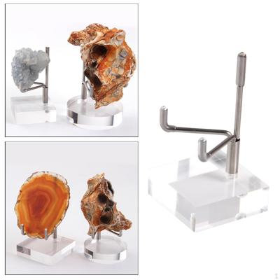 Acrylic Display Holder Support for Mineral Geode Crystals