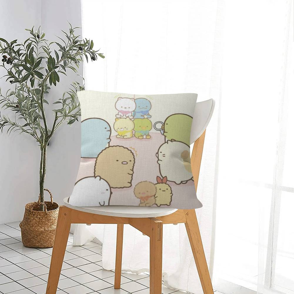 Anime Japan Sumikkogurashi Pillow Cushion Cover Pillowcase Living Room Sofa Home Decor