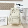 Lightweight schoolbag female solid color water-proof multi-pocket computer commuting backpack college student class travel backpack
