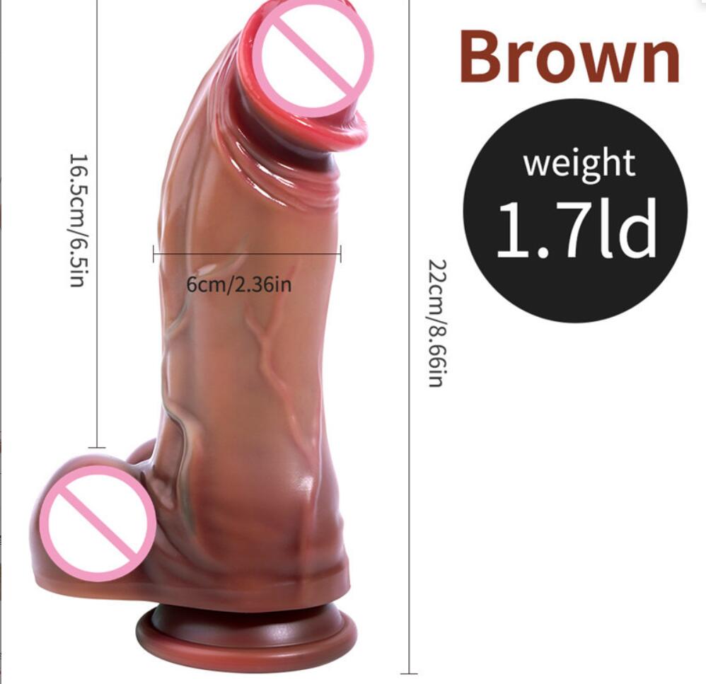 Portable Realistic Dildo with Powerful Suction CupRealistic Penis Sex Toy Flexible G-spot Clitoris Climax Masturbator Dildo with Curved Shaft and Ball