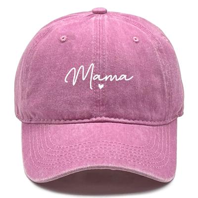 Snapback-Caps mit Mama-Print, 100 % gewaschene Baumwolle, nicht elastisch, verstellbarer Verschluss, verstellbare Baseballkappen, perfekt für den Alltag