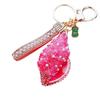 Candy Color Sea Beach Pendants Rhinestone Pearl Car Keyring Trendy Shell Conch Keychain  Summer