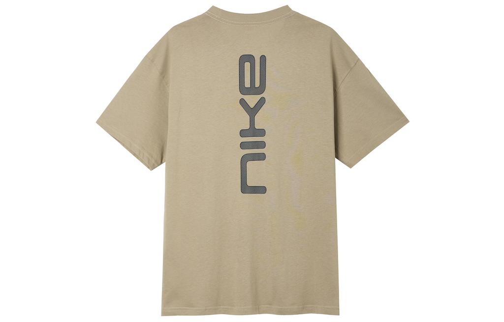Nike T Shirts Men's Khaki Crew Neck Moderate Straight Fit FZ5416-247