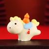 Resin New Year Mascot Miniature Chinese Style Zodiac Ornaments Gift Horse Figurine  Car Decoration