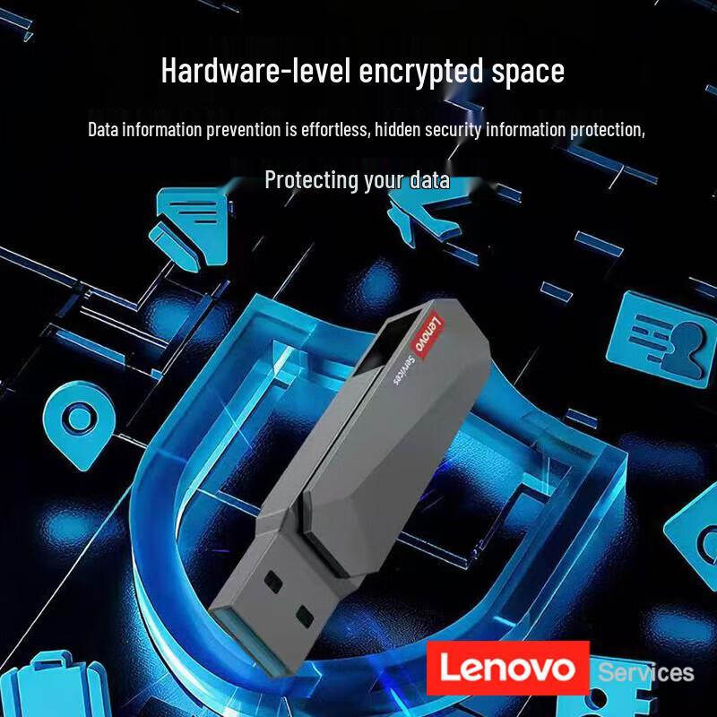 Lenovo E510 Dual-Interface USB/Type-C Metal Business USB Drive