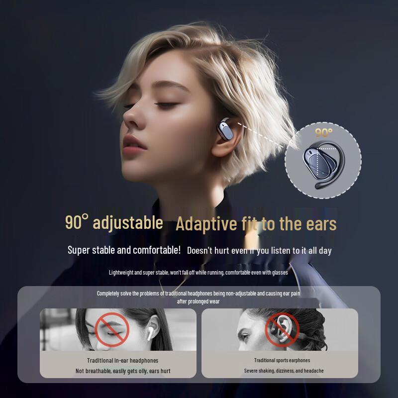 ChuanGu 2025 Bone Conduction Open-Ear Wireless Sports Headset