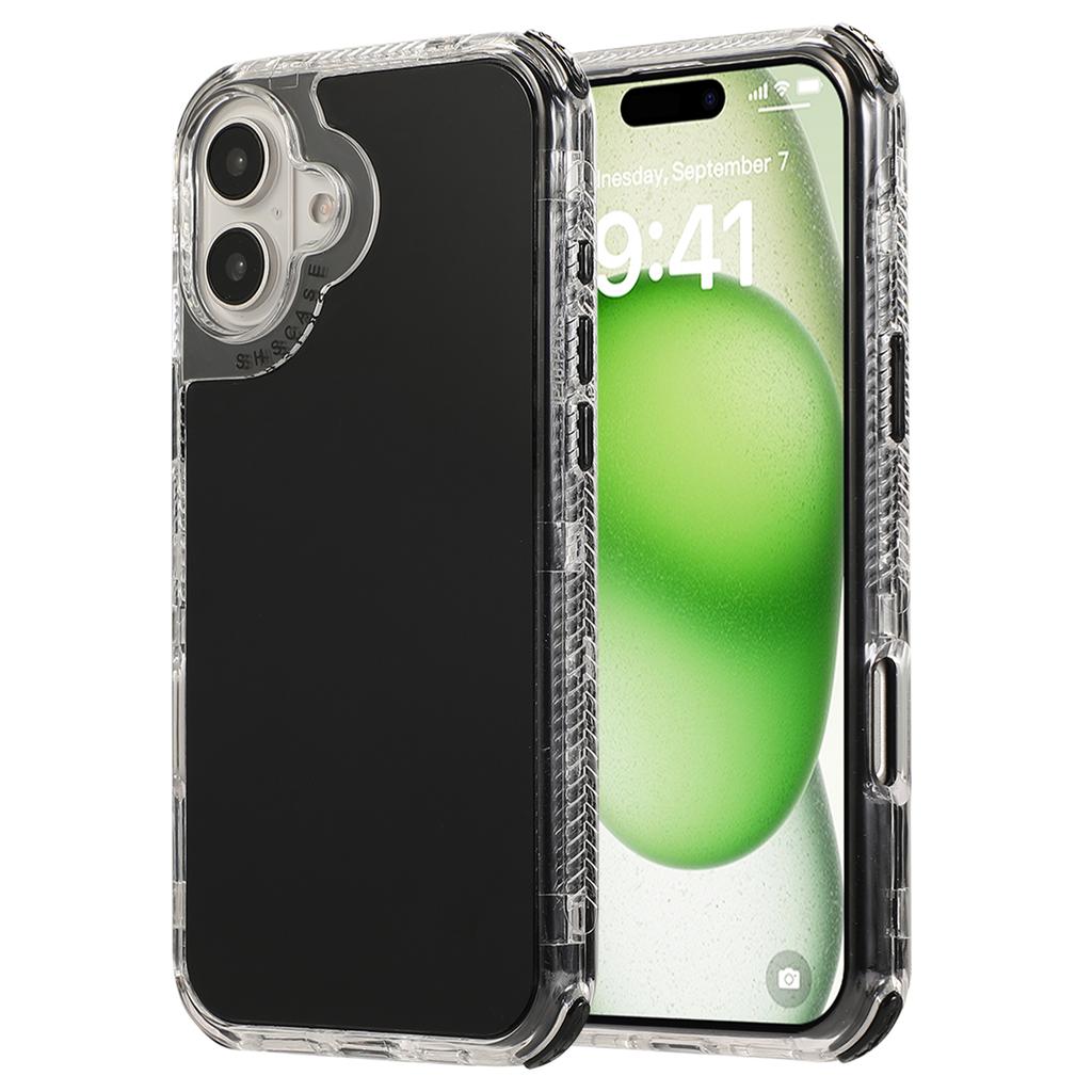 For iPhone 16 Plus Case 3-in-1 Drop-Proof PC+TPU Phone Cover