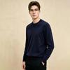 Men's Round Neck Wool Blend Sweater FXTST7442