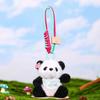 Backpack Decoration Bow Bear Keychain Bag Pendant Plush Key Ring Panda Plush Doll  Women Girls