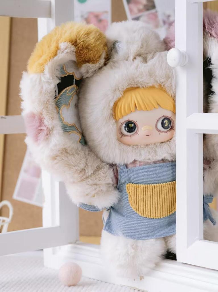 MayMei Paradise Ruins Series Plush Blind Box (approx. 33cm Tall)  3 Rotating Eyes  Exquisitely Embroidered Ear Design  3D Hat Design  Interchangeable