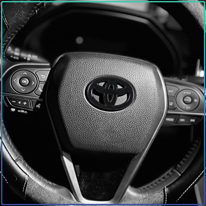 1Pc Car Steering Wheel Logo Sticker Badge Interior Decoration For Toyota TRD Camry Corolla RAV4 CHR Yaris Auris