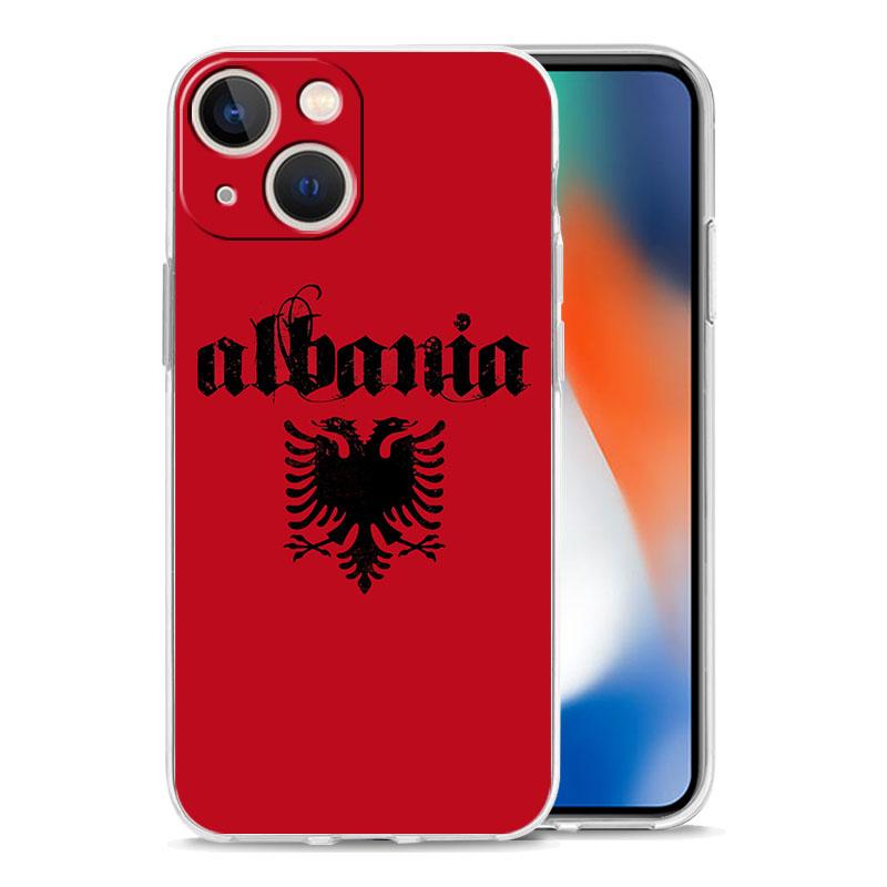 Albania Albanians Flag Luxury Phone Case For IPhone 18 15 16 14 13 12 11 Pro Max XS X XR SE 7 8 Plus TPU Clear Lens Protect Cover