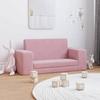 VidaXL 2-Seater Children's Sofa Bed, Daybed with Backrest and Armrests, Guest Bed for Toddlers Room 357033