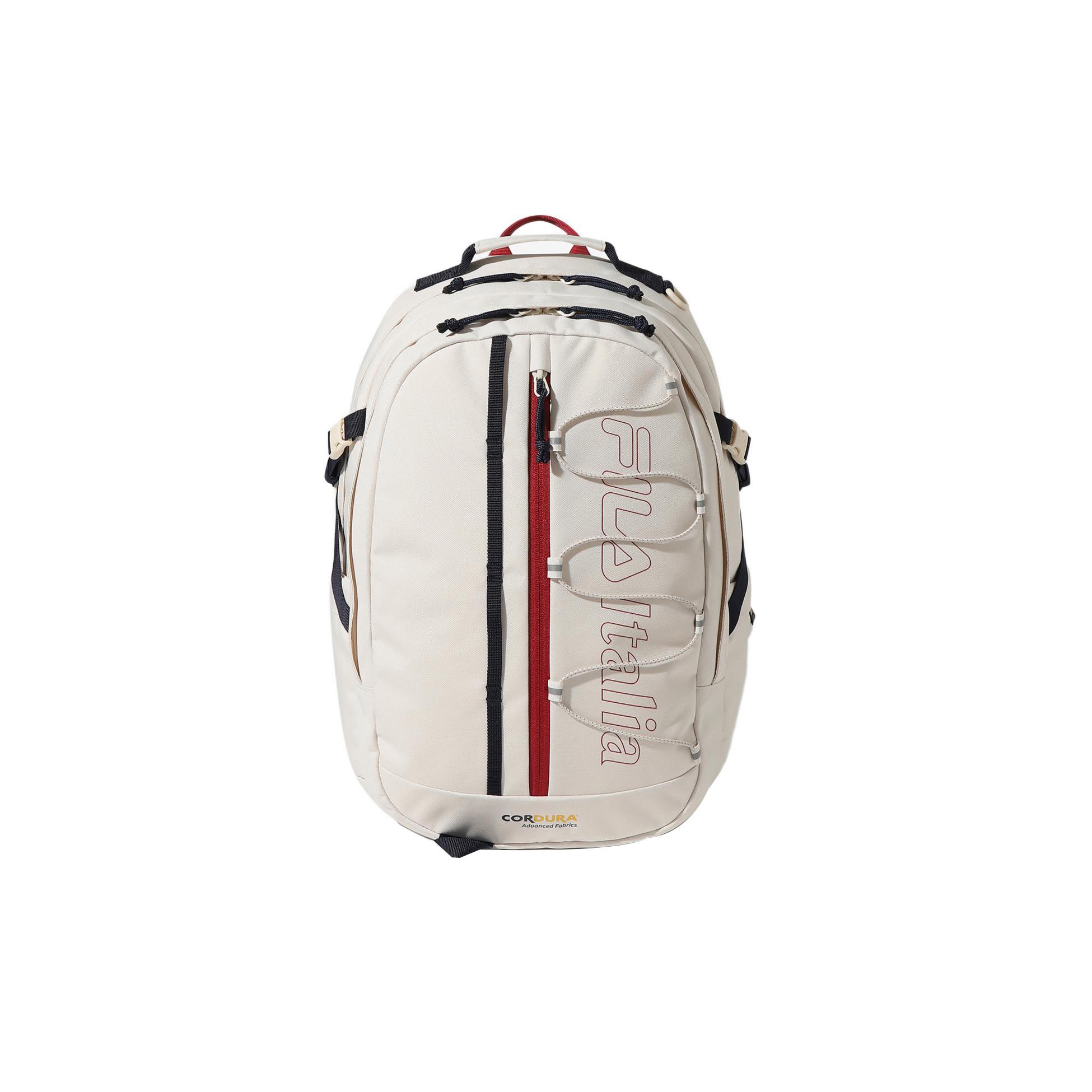 

New FILA Polyester Backpack Regular Unisex White FS3BPF5006X-CRM 31.5*14.5*48.5CM