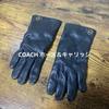 Used Good Condition COACH Sheep Leather Gloves Wool Smartphone Compatible