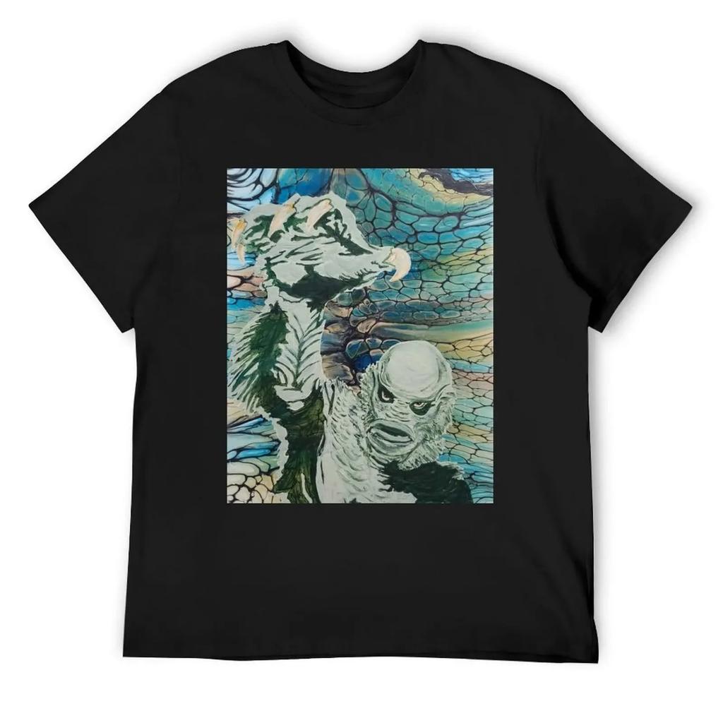 Creature from the Black Lagoon T-Shirt Luxury man quick-drying anime animal prinfor boys men t shirts