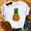 Funny Fruits T Shirt Unisex Fashion Kawaii Banana Print White Tshirt Harajuku Tshirt Short Sleeves Tops Tee Shirt Femme T Shirts