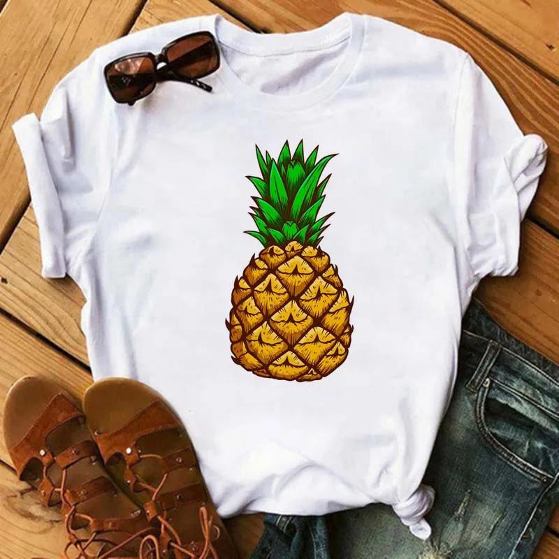 Funny Fruits T Shirt Unisex Fashion Kawaii Banana Print White Tshirt Harajuku Tshirt Short Sleeves Tops Tee Shirt Femme T Shirts