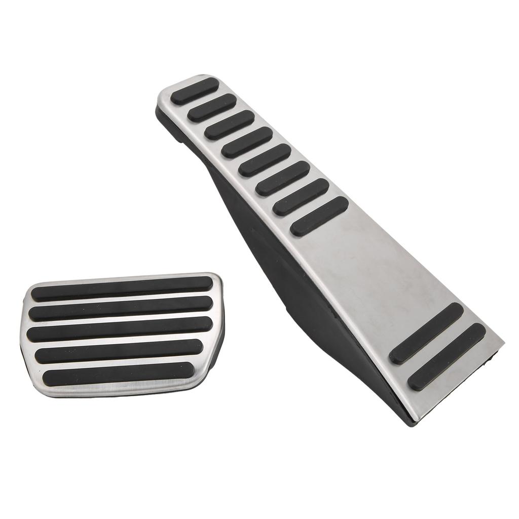 2PCS Brake Pedal Stainless Steel with PPE Rubber Non Slip Strips Replacement for XC60 XC90 S90 V90 20182021
